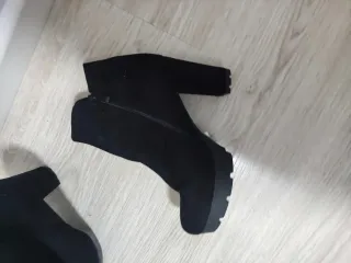 Botines Bosanova Negros Tacon Plataforma