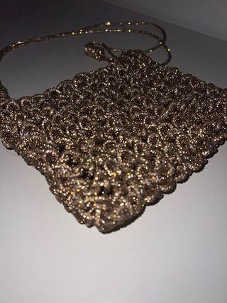 Bolso fiesta hecho a mano brillante
