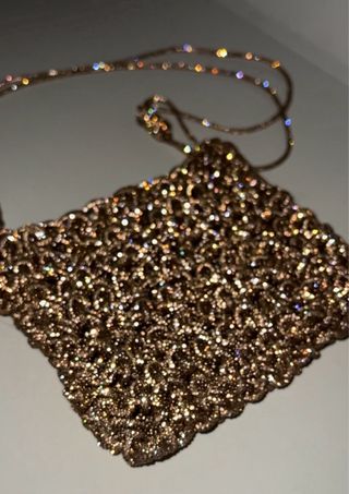 Bolso fiesta hecho a mano brillante