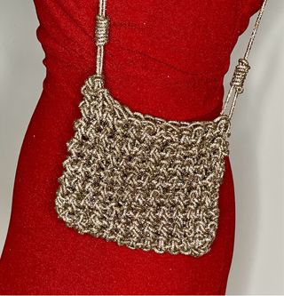 Bolso fiesta hecho a mano brillante