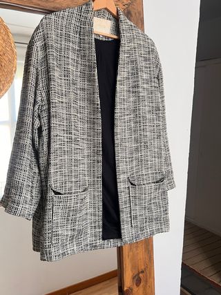 Americana Maje cuadros multicolor