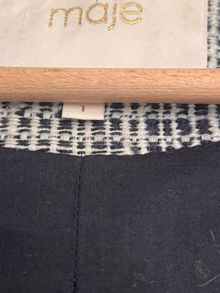 Americana Maje cuadros multicolor