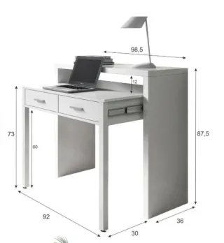 Escritorio Leroy Merlin extensible Andriy Blanco