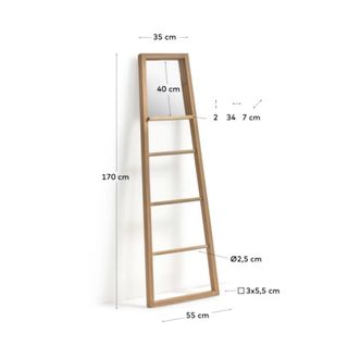 Toallero Fiavina Kave Home con espejo