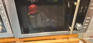 Microondas y horno pequeño