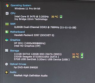 PC I5 con SSD, HDD y 8Gb Ram