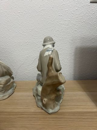 Figuras Lladro Niña y Niño con Perro