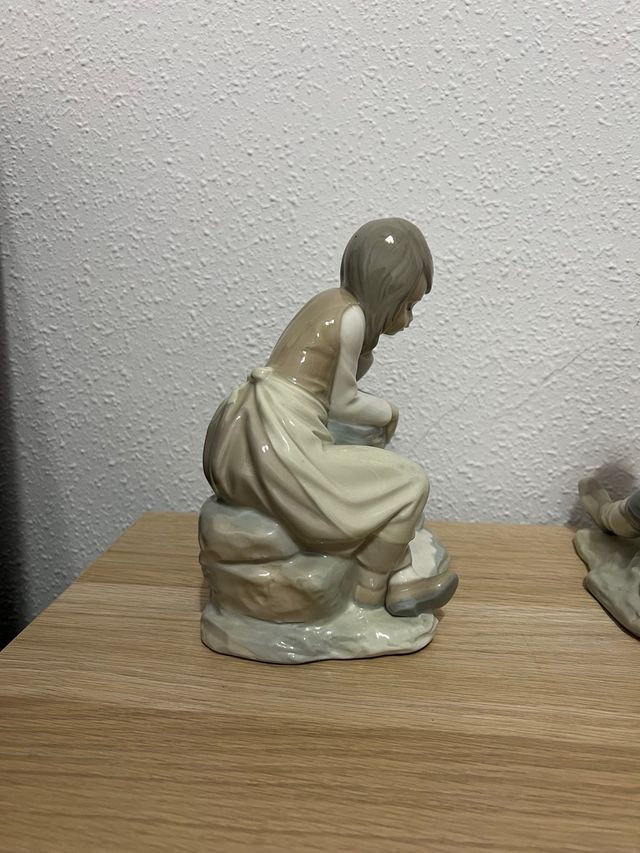 Figuras Lladro Niña y Niño con Perro