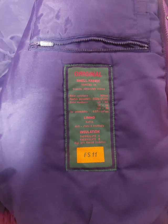 Chaqueta esquí/snow hombre púrpura Talla M