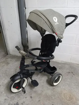 Triciclo Qplay Rito gris 10-36 meses.