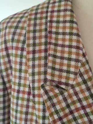 Blazer lana vintage a quadri