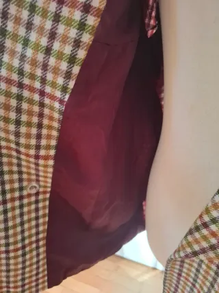 Blazer lana vintage a quadri