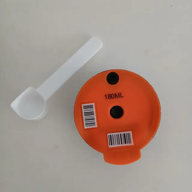 Cappuccina ricaricabile 180ml + cucchiaino