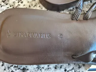 Sandalias Stradivarius Marrón Talla 41