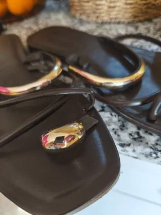 Sandalias Stradivarius Marrón Talla 41