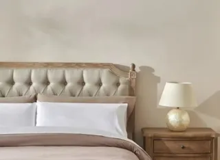 Cabecero cama 150cm Vintage Roble y Lino