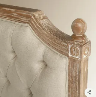 Cabecero cama 150cm Vintage Roble y Lino