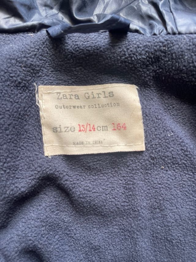 Chaqueta Zara niña azul marino 13-14 años