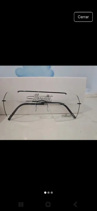 Gafas graduar Silhouette negras y plateadas