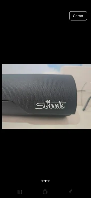 Gafas graduar Silhouette negras y plateadas