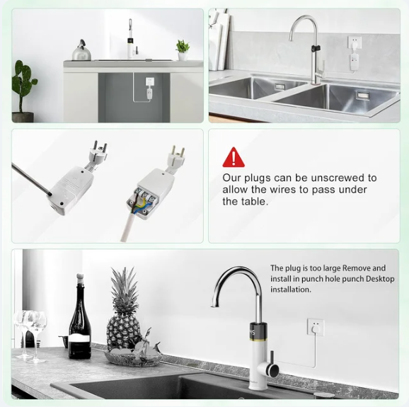 Grifo Eléctrico Agua Caliente Briwellna