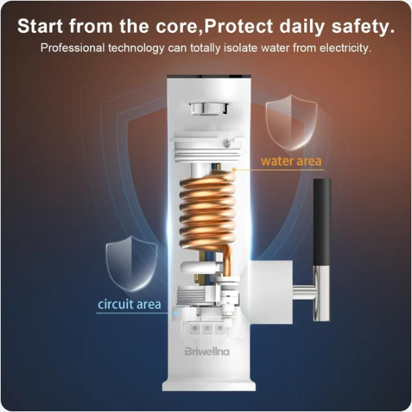 Grifo Eléctrico Agua Caliente Briwellna