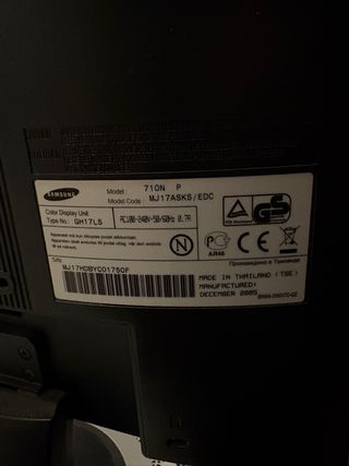 Monitor Samsung SyncMaster 710N