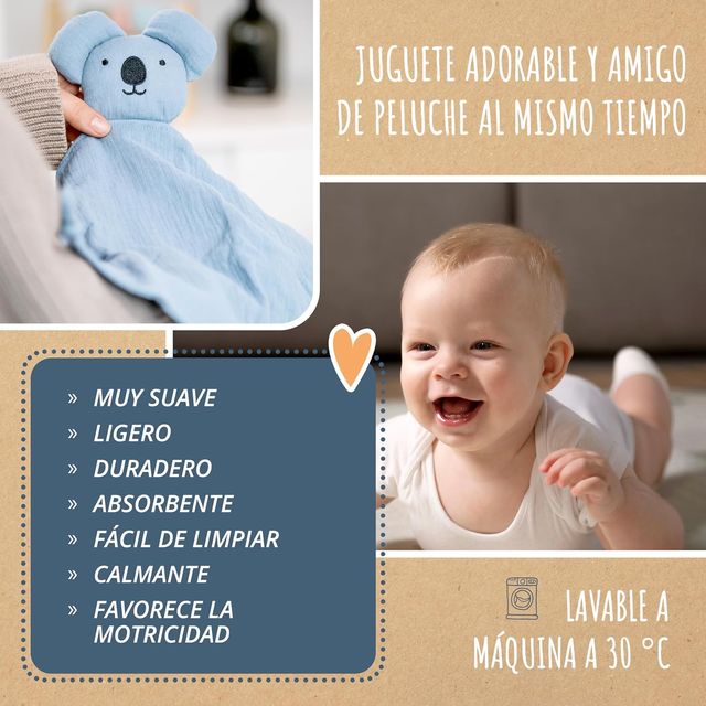 Set Amari: Mimos, Mordedor y Babero Azul