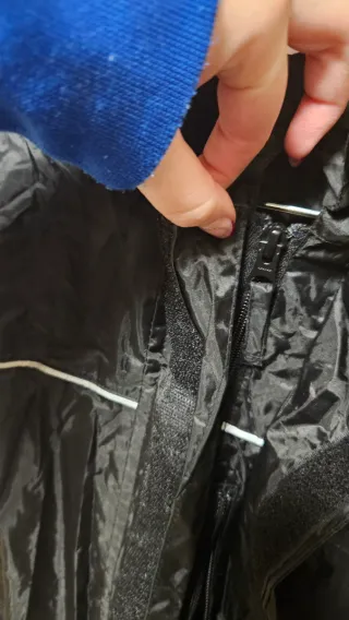 Chubasquero Moto Negro Impermeable 2 piezas