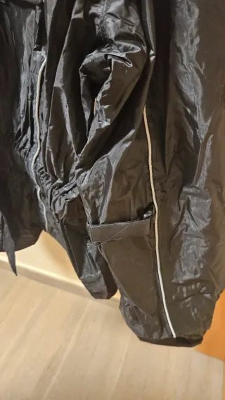 Chubasquero Moto Negro Impermeable 2 piezas
