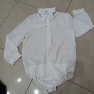 Set felpa + body camicia bambina 6/7 anni Gaialuna