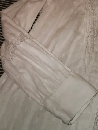 Camisa Zara Blanca Romántica