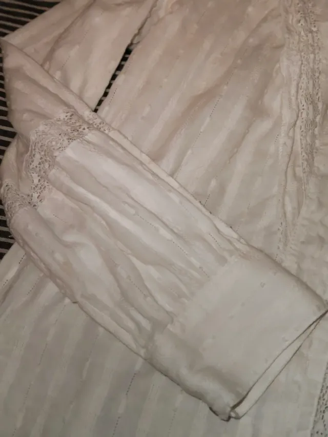 Camisa Zara Blanca Romántica