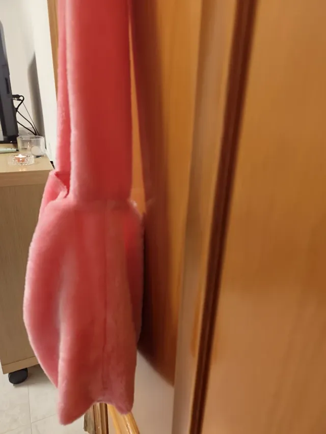 Bolso de peluche rosa