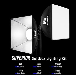 Kit 2 Softbox Iluminación Fotografía Niceveedi