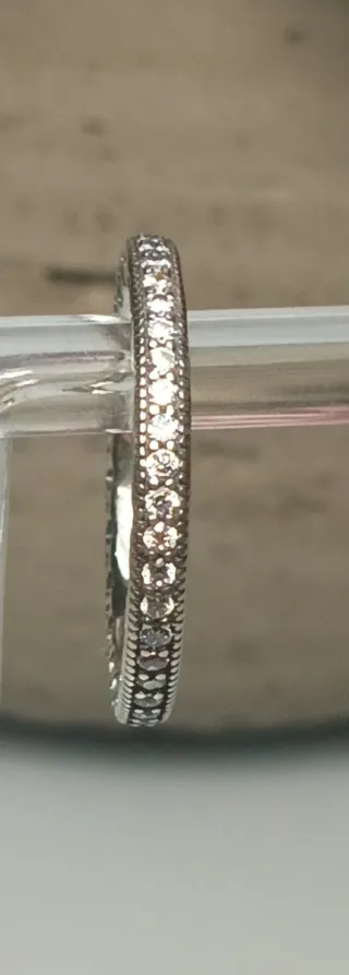 Pandora Anillo Plata 925 Corazones Circonitas T52