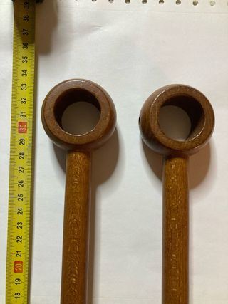 Supporti bastone tendaggi legno marrone