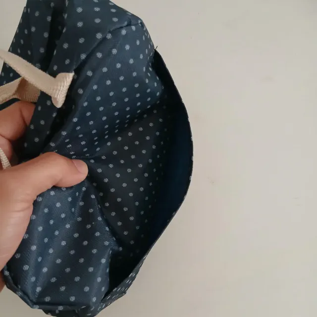 Borsa termica nera a pois