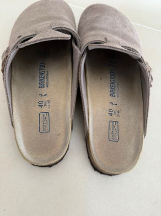 Birkenstock Beige Talla 40 Soft Footbed