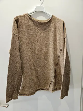 Jersey jaspeado beige talla L/XL