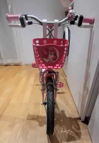 Bicicleta infantil BTWIN rosa y blanca