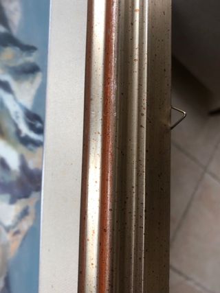 Quadro Montagna Lago Dipinto Mano Vintage