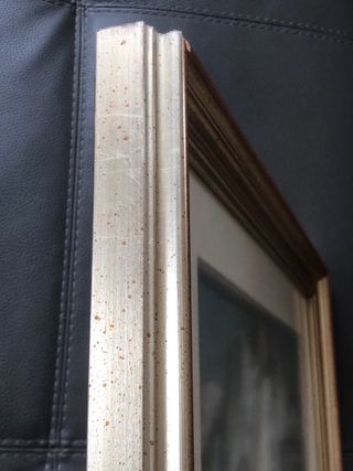 Quadro Montagna Lago Dipinto Mano Vintage