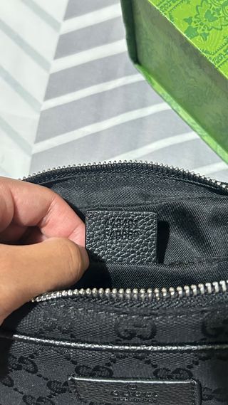 Riñonera Gucci negra original · GG Black · Unisex