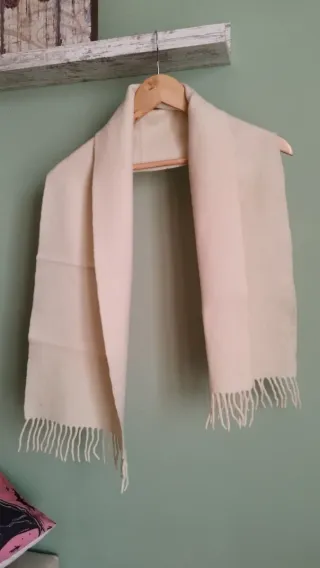 Calda sciarpa color panna