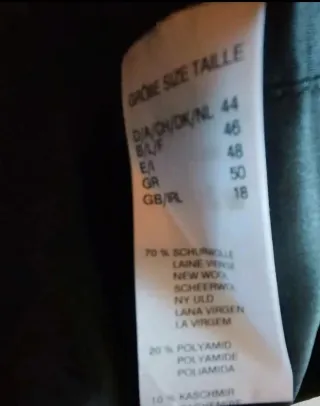 Cappotto in lana donna nero