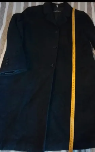 Cappotto in lana donna nero