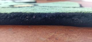 Tappeto lana a forma di rana