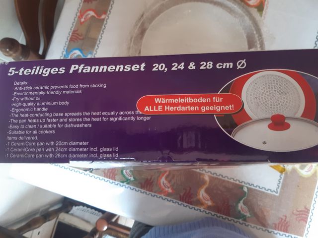 Juego 5 Sartenes Cerámica 20-28cm