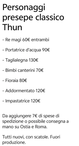 Thun Presepe Classico